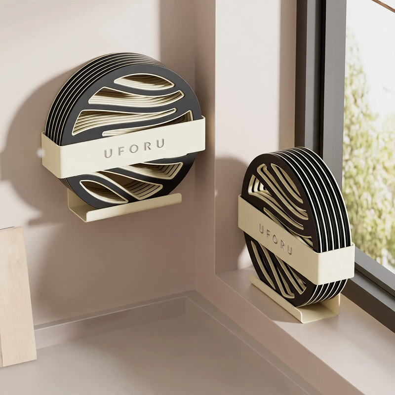 Coasters made of PP, round and square, 6-piece set