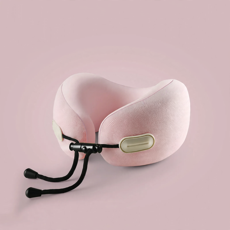 Memory foam neck support pillow with pocket