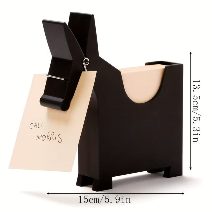 Donkey note holder made of plastic, model SL0003