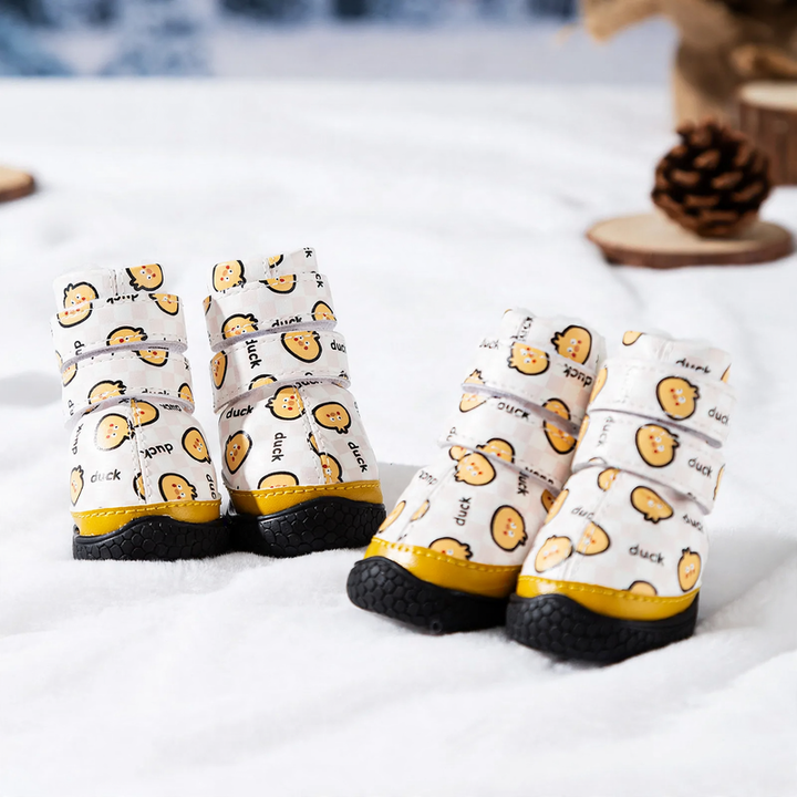 Dog shoes with fleece lining, non-slip