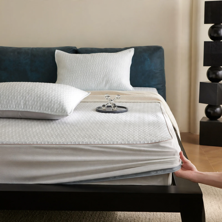 Cooling mat made of ice mat and rattan, 150×200 or 180×200 cm