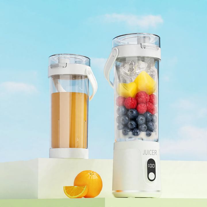 Portable juicer, 400 ml, with LED or display