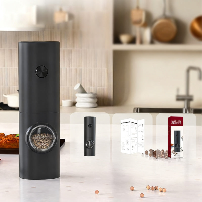 Electric pepper mill, 70 ml, stainless steel