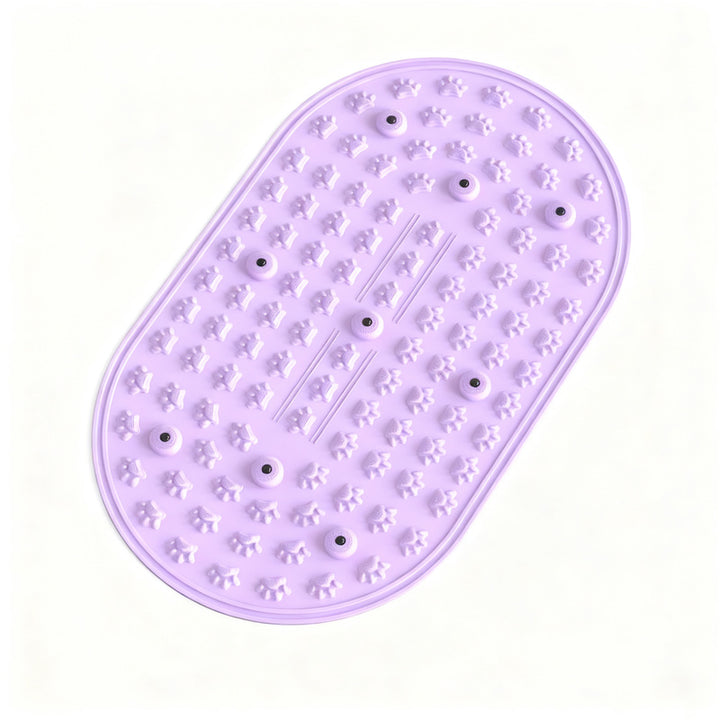Foot reflex zone mat with magnetic stones
