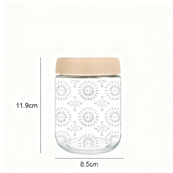 Glass jar with lid, 500 ml