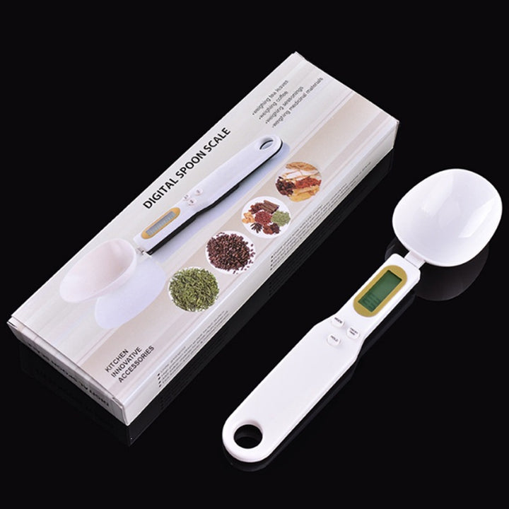 Digital kitchen scale as spoon