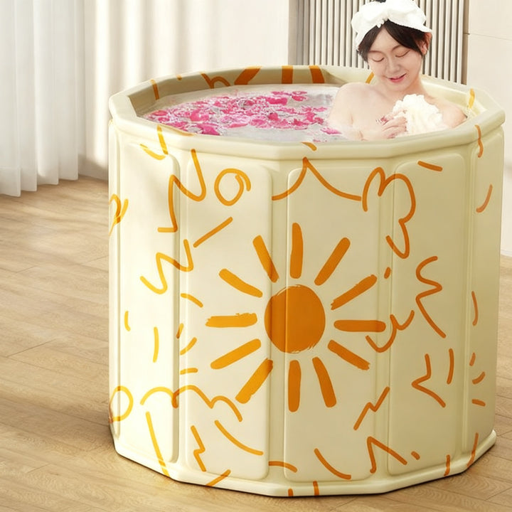 Foldable PVC Bathtub for Adults