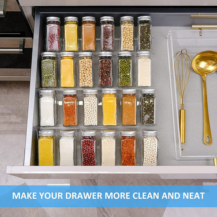 Drawer organizer for spices and small parts