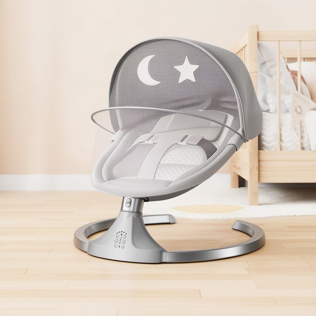 Baby bouncer with music and toys, from birth