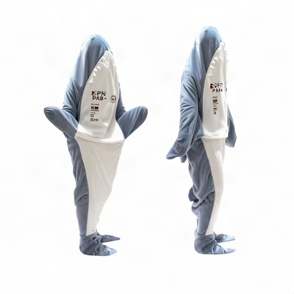 Shark sleeping bag, portable, warming