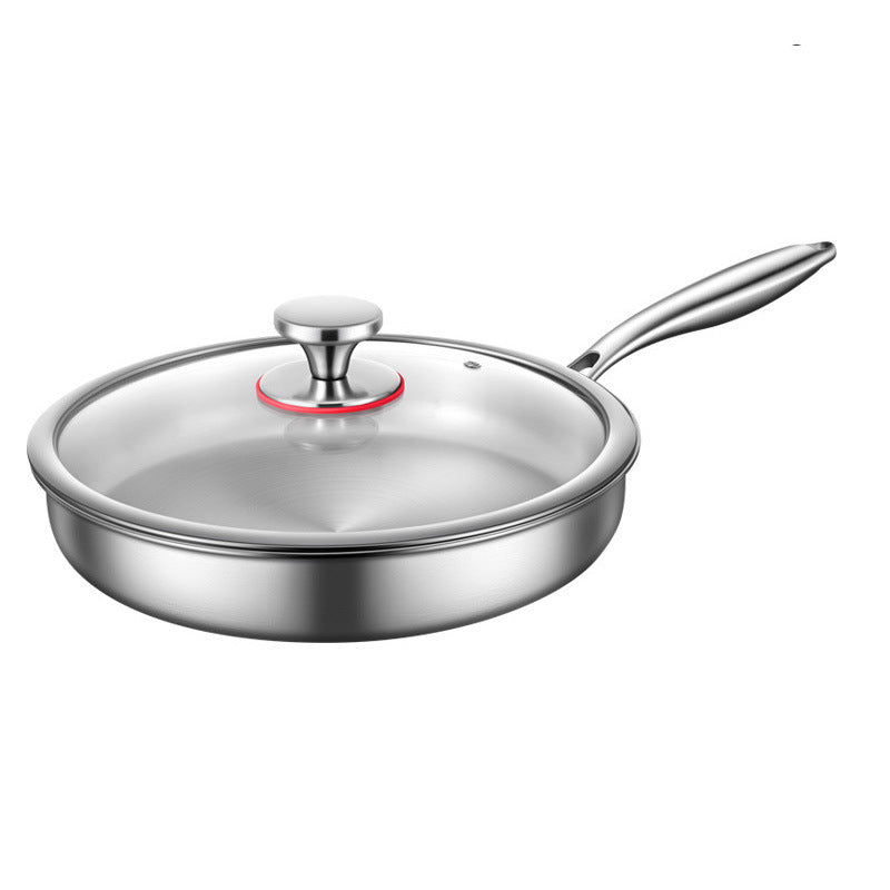 Cast iron frying pan, flat bottom