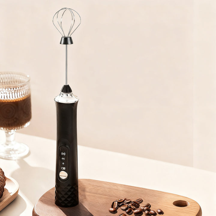 Electric milk frother, USB-C, multiple functions