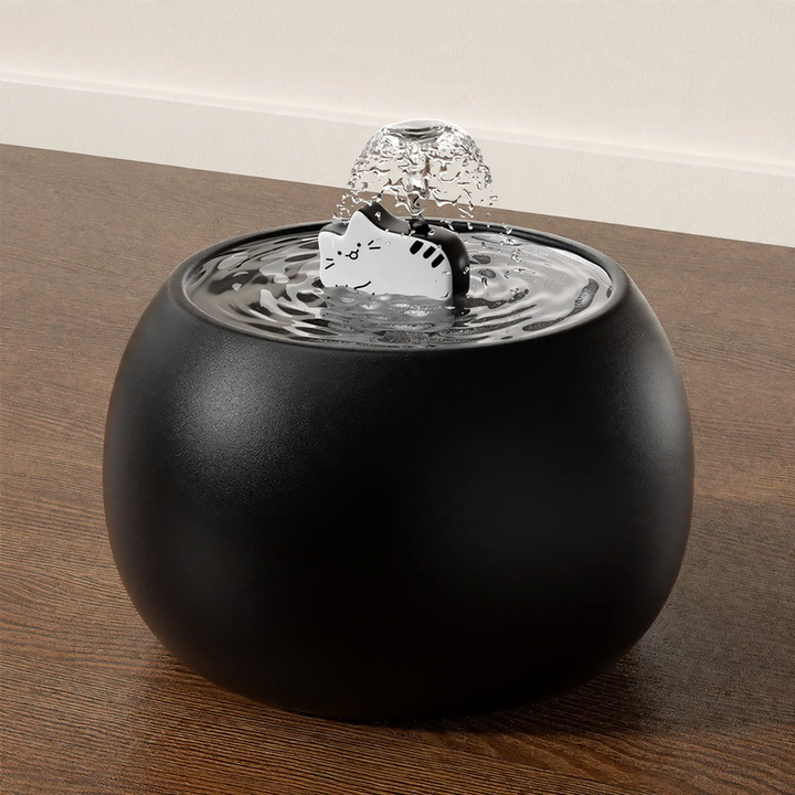 Automatic Cat Fountain with Ceramic Bowl