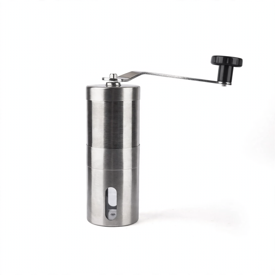 Hand crank coffee grinder made of acrylic