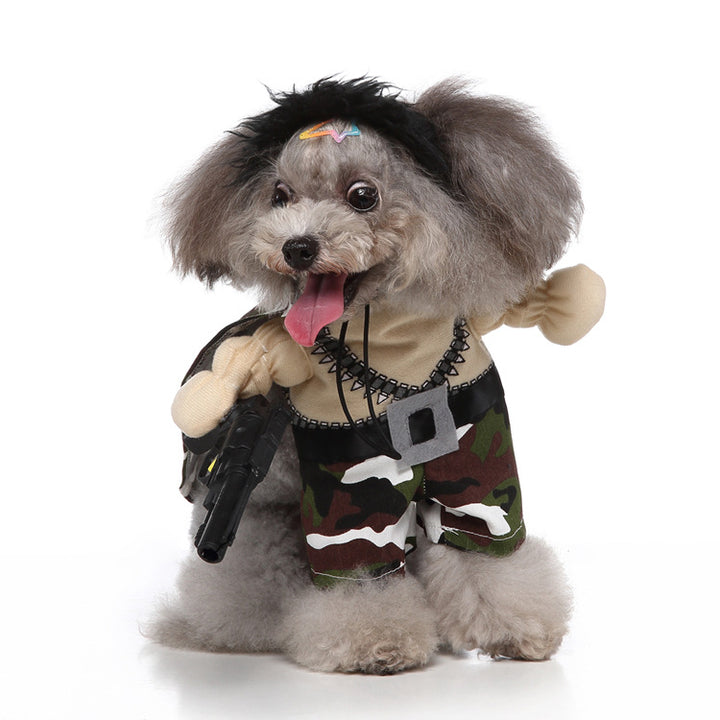 Dog clothing with costume design, polyester