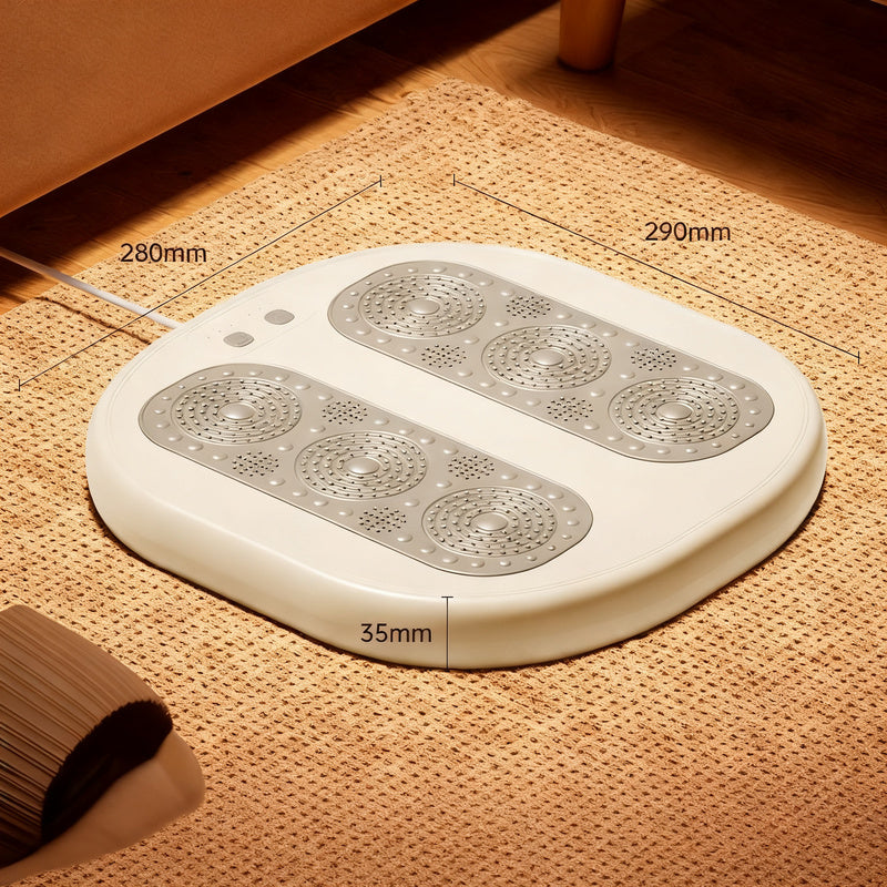 Electric foot warming mat with massage
