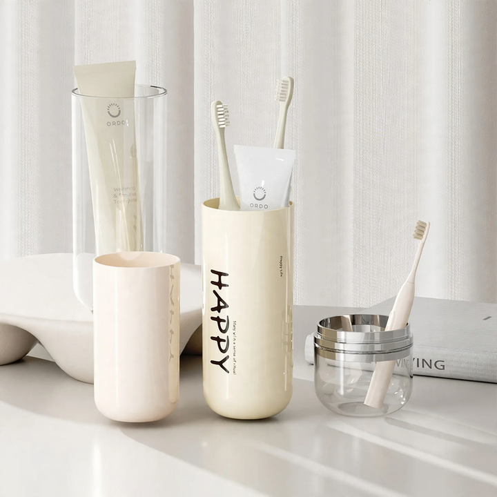Travel Toothbrush Cup Set, 2–4 Cups