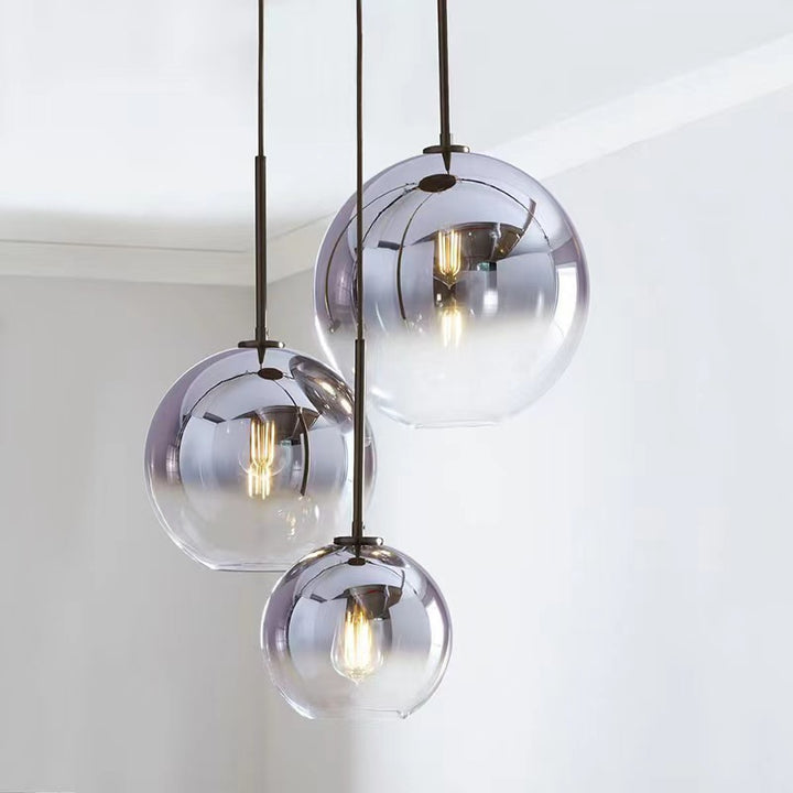 LED pendant light in industrial style, height adjustable