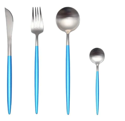 Luxury 24-Piece Gold-Silver Cutlery Set for Stylish Table Setting Kalsten