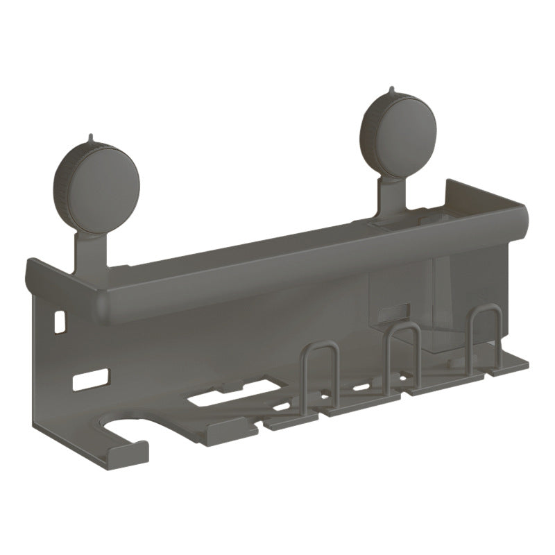 Toothbrush and hairdryer wall shelf made of space aluminum