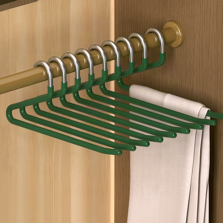 Stainless steel pant hangers, non-slip