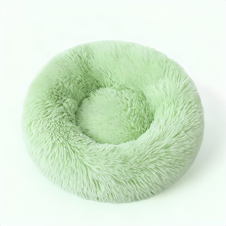 Fluffy cat bed, round, warming