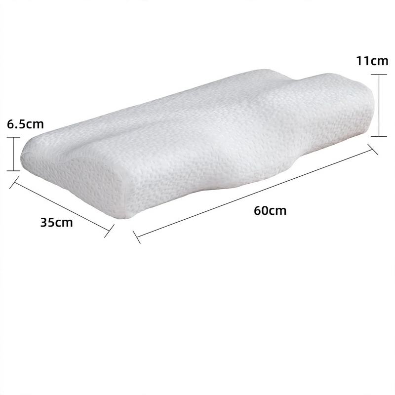 Memory foam neck support pillow, butterfly shape