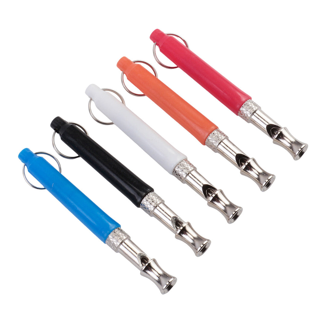 Plastic dog whistle, multiple colors