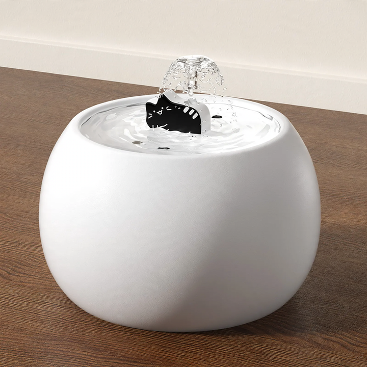 Automatic Cat Fountain with Ceramic Bowl
