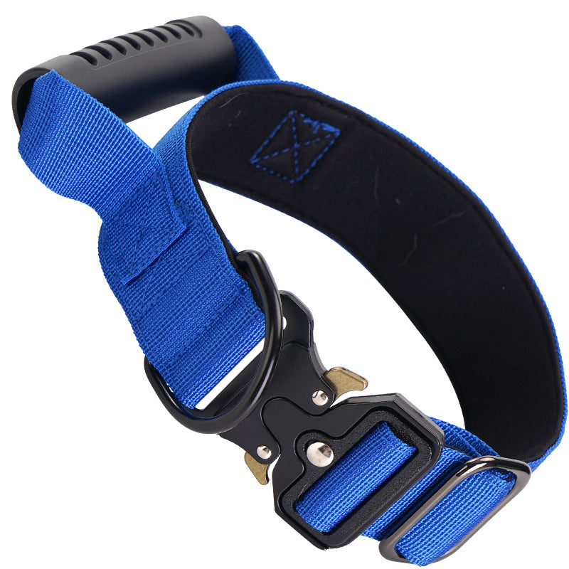 Tactical dog collar with handle