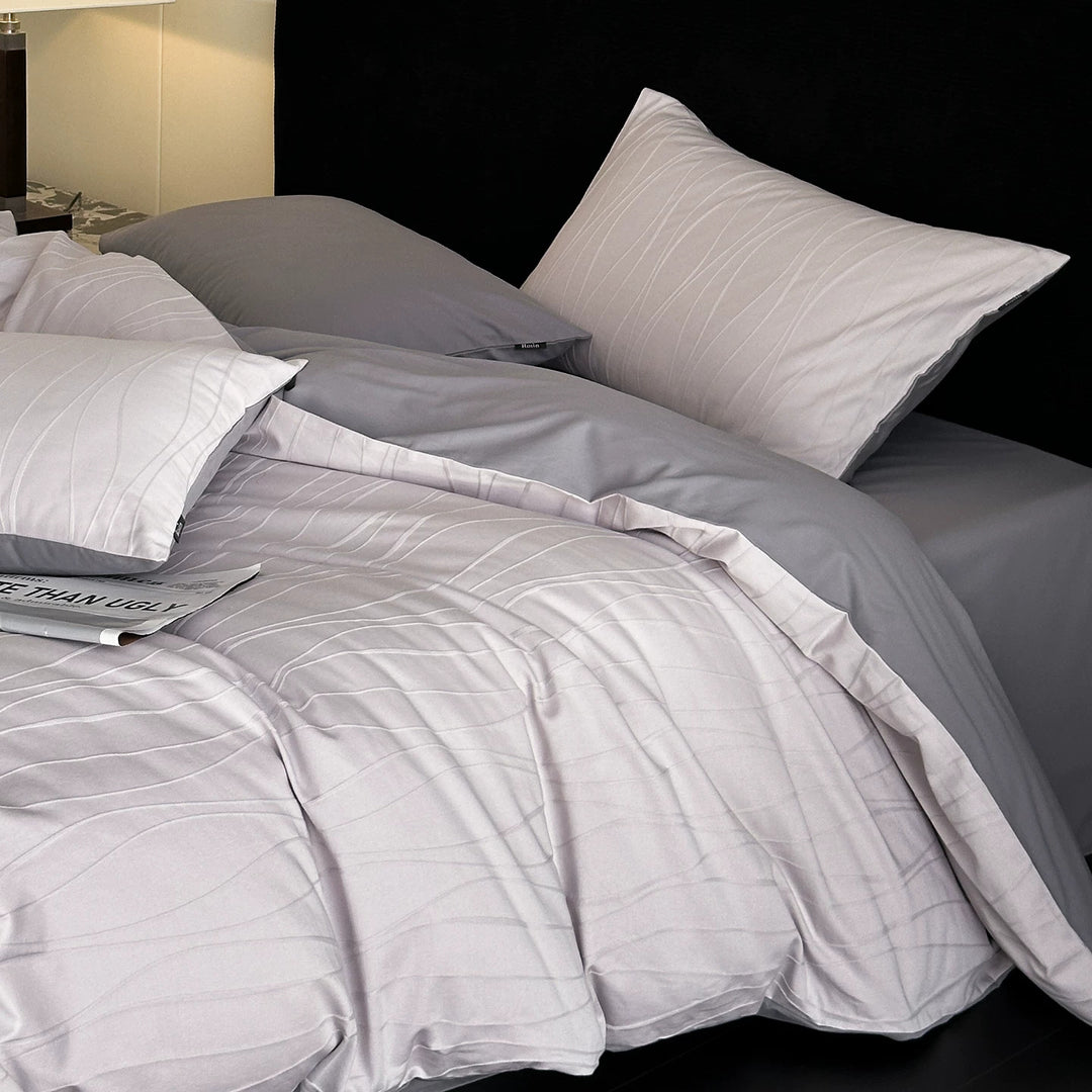 Cotton bedding set, 4-piece, long staple combed
