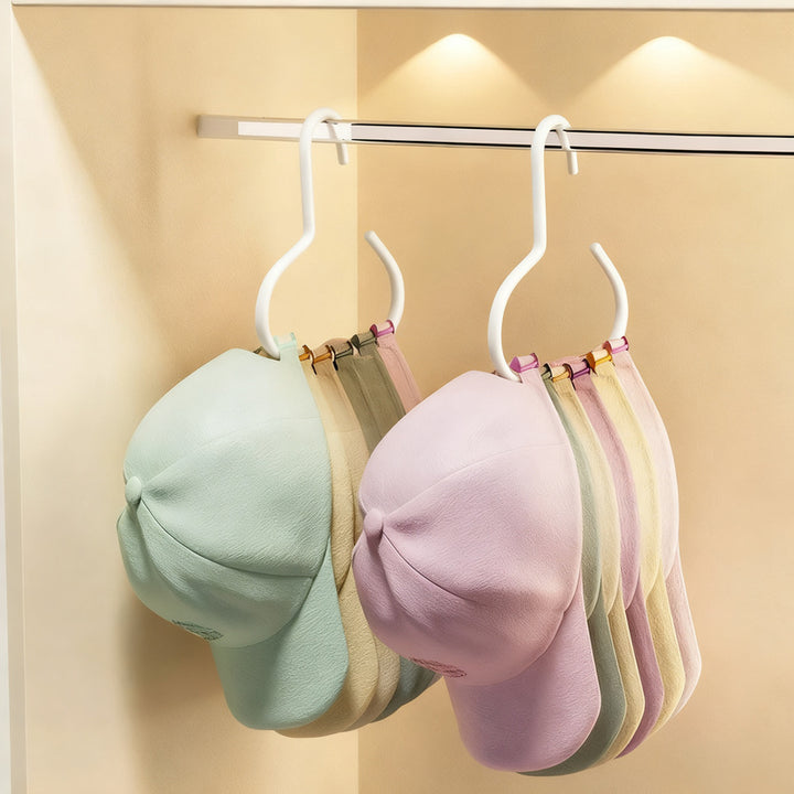 Clothes hook organizer with clips