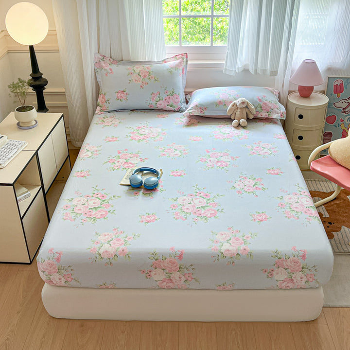 Cotton bed sheet with print, 100% cotton
