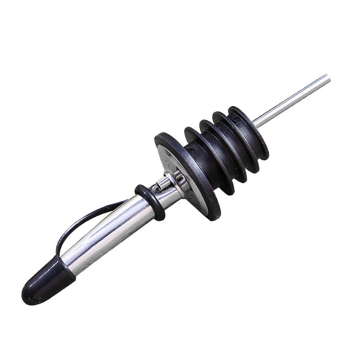 Stainless steel spout with automatic closure
