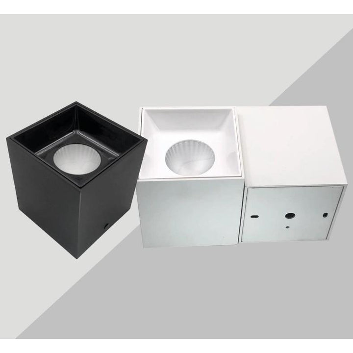 LED Surface-mounted spotlight square 75×75 mm, COB