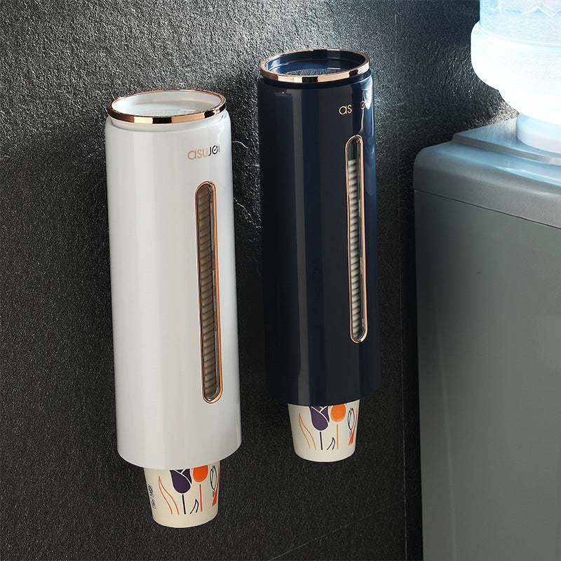 Cup holder, automatic, dust-proof, no drilling