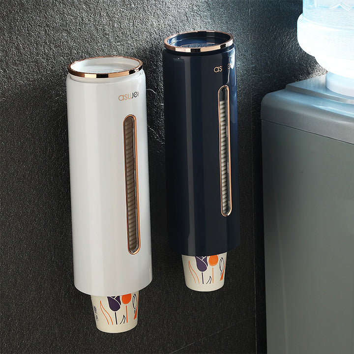 Cup holder, automatic, dust-proof, no drilling