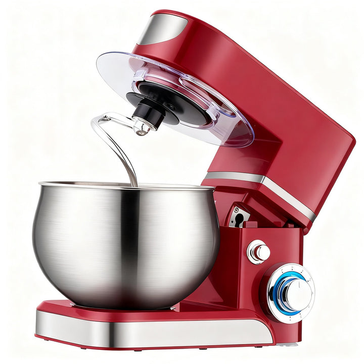 Kitchen machine 5 L, stainless steel, multiple plugs