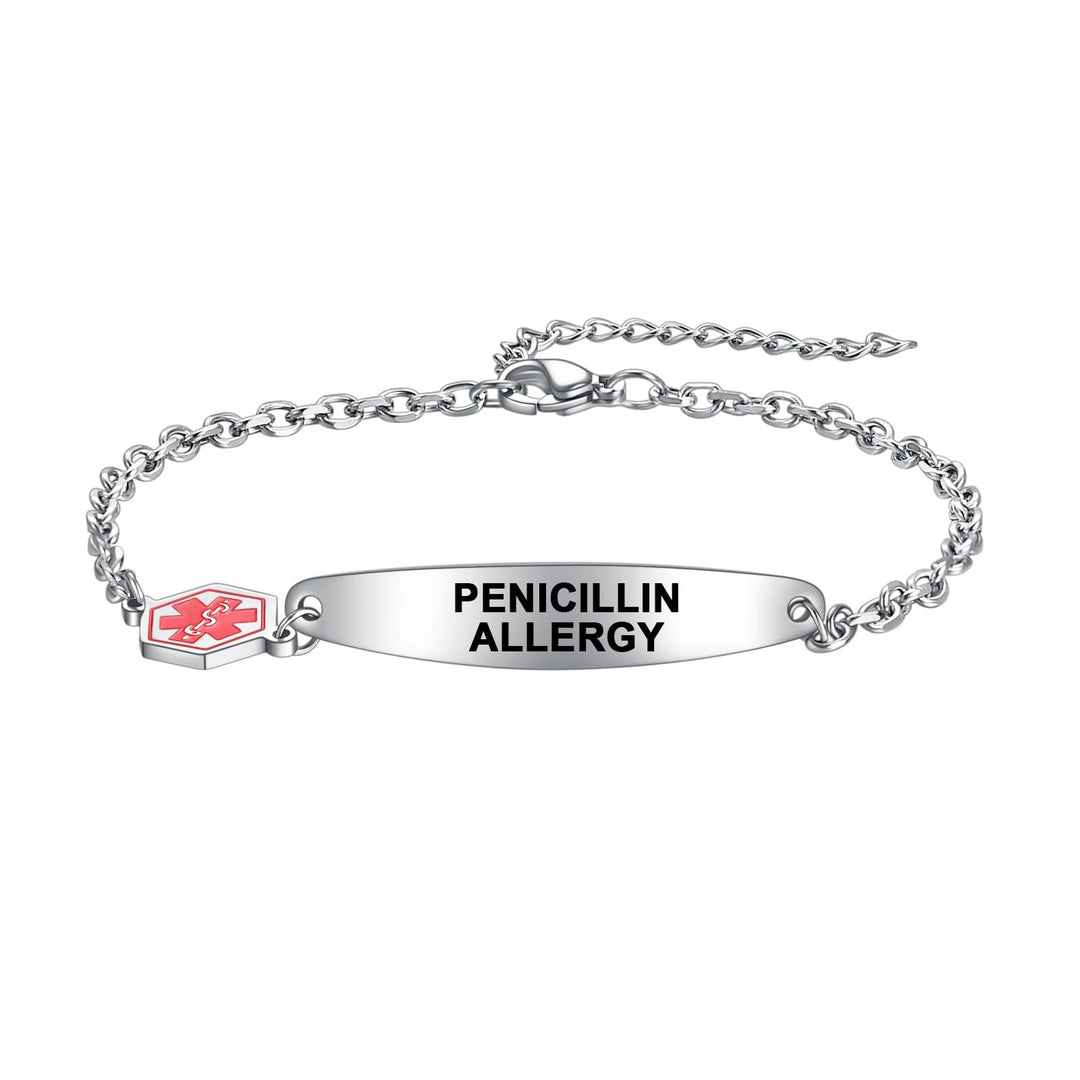 Stainless steel bracelet with geometric design