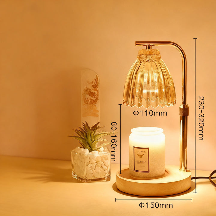 Wax melt fragrance lamp with dimmer function