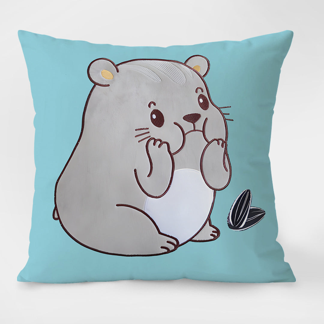 Decorative cushions with cartoon design, filled