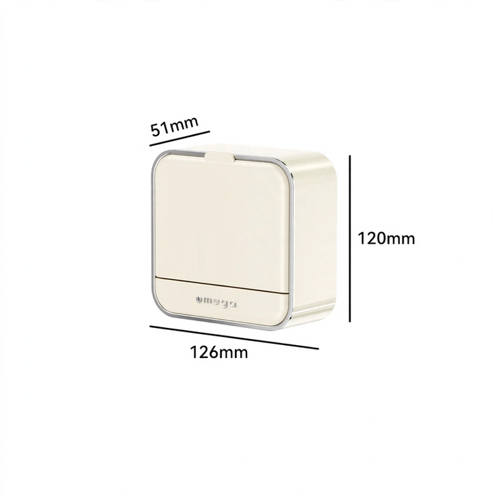 Soap box, wall mounted, with drain