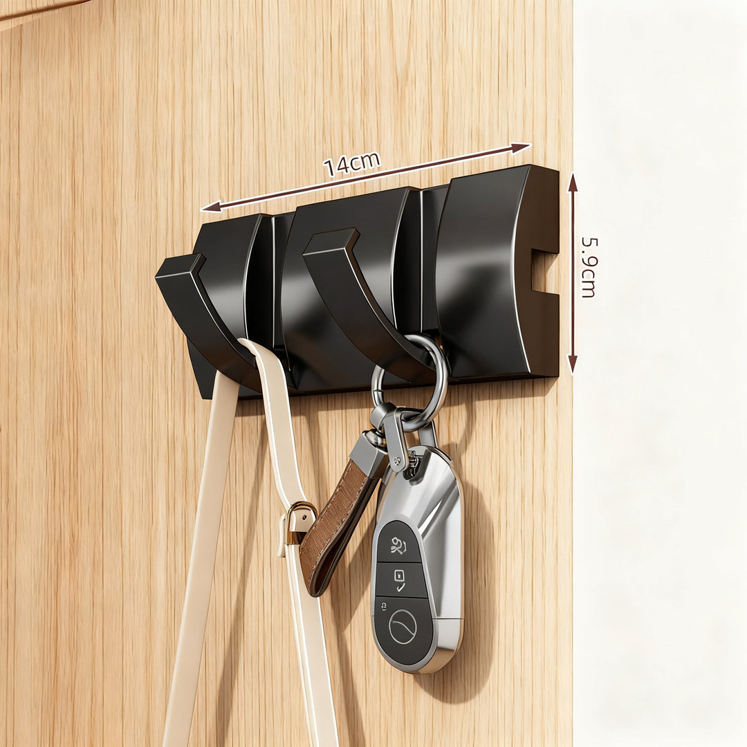 Foldable bathroom door hooks made of ABS