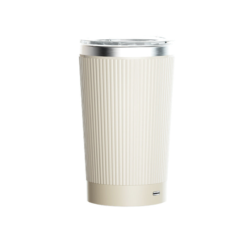 Electric self-mixing cup, 400 ml, stainless steel