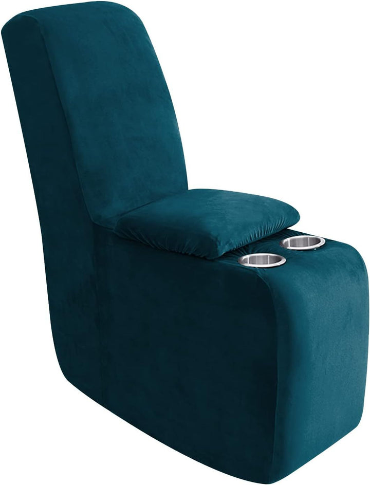 Sofa cover made of velvet, solid color