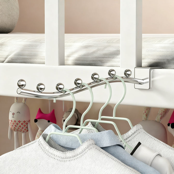 Wall hooks for clothing, stainless steel, multiple