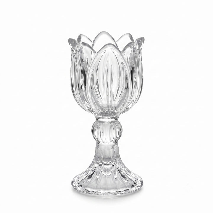 Glass Candle Holder Tulip Design, Nordic Style
