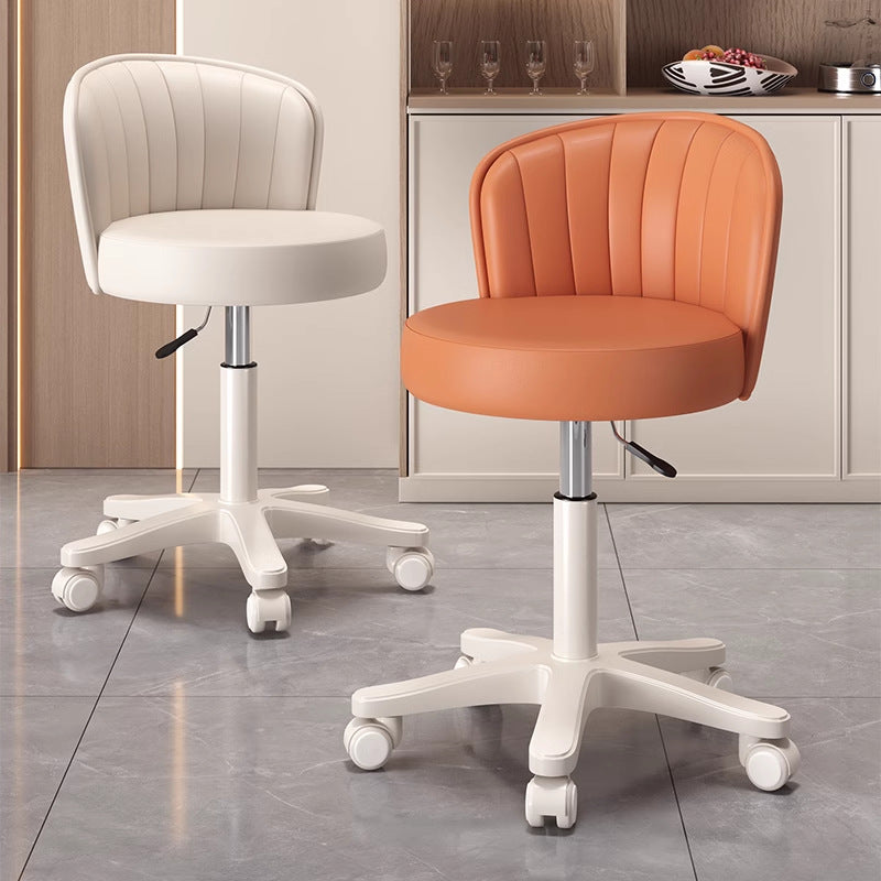 Bar stool with bowl and high backrest