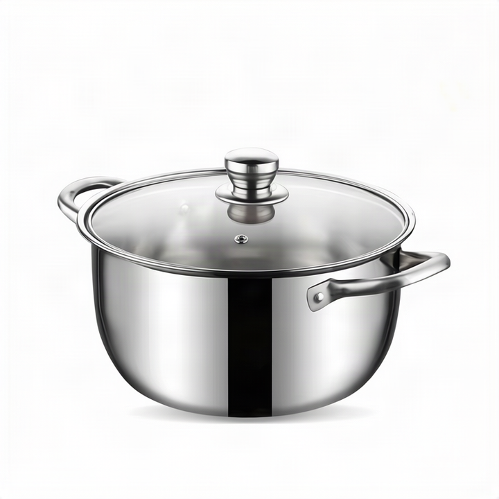 Stainless steel cooking pot 20 cm, 1.1–2 L, model HD190912