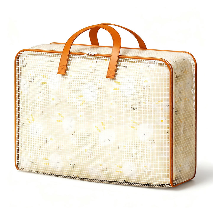 Storage bag for duvets and clothing